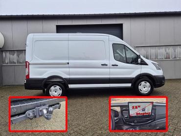 Ford Transit  L2H2 2.0 EcoBlue 165PS Trend Heckantrieb 3,5t 2-Sitzer AHK Sitzheizung Lenkradheizung Frontscheibe beheizb. Klimaautomatik PDC v+h Rückf.Kamera Bluetooth DAB Apple CarPlay Android Auto Tempomat Ganzj.Reifen Tageszulassung