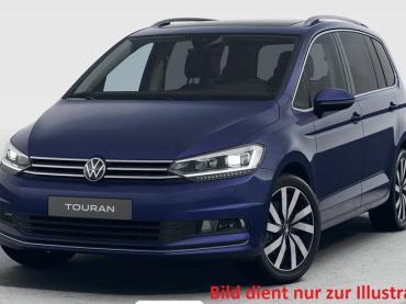 VW Touran 1.5TSI DSG Highline PANORAMADACH 7-Sitzer Navi Discover Media AHK Alufelgen 18 Zoll Marseille Parkassist 3.0 Rückfahrkamera Ergo-Activsitz Fahrerseite SHZ ACC-Tempomat Sunset  Tageszulassung