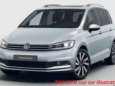 VW Touran 1.5TSI DSG Highline PANORAMADACH 7-Sitzer Navi Discover Media AHK Alufelgen 18 Zoll Marseille Parkassist 3.0 Rückfahrkamera Ergo-Activsitz Fahrerseite SHZ ACC-Tempomat Sunset  Tageszulassung