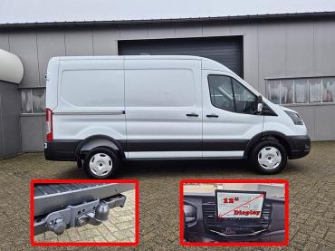 Ford Transit  L2H2 2.0 EcoBlue 130PS Trend 3,5t 3-Sitzer AHK Sitzheizung Lenkradheizung Frontscheibe beheizb. Klimaautomatik PDC v+h Rückf.Kamera Bluetooth DAB Apple CarPlay Android Auto Tempomat Ganzj.Reifen Tageszulassung
