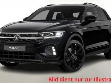 VW T-Roc 1.5 TSI DSG R-LINE BLACK-STYLE-PAKET PANORAMADACH AHK ABENEHMBAR el. Heckklappe ALUFELGEN 19 ZOLL MISANO BLACK SHZ Rückfahrkamera IQ-DRIVE-PAKET Digital-Cockpit Pro Keyless Access  Tageszulassung