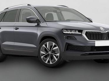 Skoda Karoq 1.5TSI DSG Selection TEIL-LEDER LOUNGE AHK Panoramadach NAVI COLUMBUS Alufelgen 18 Zoll Miran SHZ Kessy Sunset el. Heckklappe ACC-Tempomat PDC vorne+hinten Rückfahrkamera LED-Heckleuchten mit dyn. Blinklicht LED-Scheinwerfer  Tageszulassung