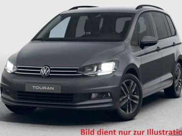 VW Touran 1.5TSI DSG Comfortline LED-Scheinwerfer SHZ 7-SITZER el. Heckklappe AHK SCHWENKBAR Navi Discover Media Digitales Cockpit PRO ACC-Tempomat Climatronic PDC vorne+hinten Rückfahrkamera Alufelgen 17 Zoll Salvador Sunset  Tageszulassung