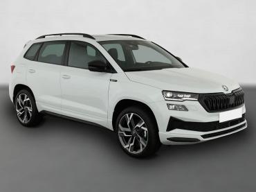 Skoda Karoq 2.0 TSI DSG 4x4 Sportline, Pano, AHK, Navi, Teilleder, Side, 5 J.-Garantie Tageszulassung