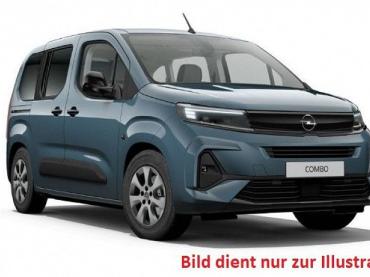 Opel Combo 1.2 Turbo Facelift Edition Plus L1 SHZ Frontscheibe beheizbar AHK Alufelgen 16 Zoll Rückfahrkamera 180 Grad PDC hinten LED-Scheinwerfer Klimaanlage MF-Lederlenkrad abgedunkelte Scheiben 2x Schiebetür  Tageszulassung