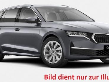 Skoda Octavia Kombi 1.5TSI mHEV DSG Selection AHK-VORBEREITUNG el. Heckklappe Alarmanlage Rückfahrkamera Alufelgen 17 Zoll Mensa Aero SHZ PDC vorne+hinten Kessy Sunset Chrompaket Climatronic 2-Z. Top-LED-Rückleuchten m. dyn.-Blinklicht  Tageszulassung