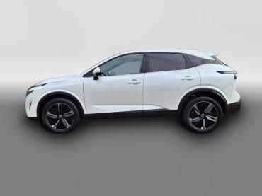 Nissan Qashqai  1.3 DIG-T MHEV 140PS Tekna Voll-Leder Klimaautomatik PanoGlasdach Sitzheizung Lenkradheizung Navi Head-Up Display elektr. Heckklappe ACC PDC v+h 360°Kamera DAB Bluetooth Touchscreen Apple CarPlay Android Auto 19"LM Tageszulassung