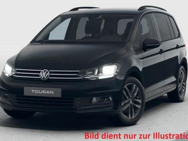 VW Touran 1.5TSI DSG Comfortline LED-Scheinwerfer SHZ 7-SITZER el. Heckklappe AHK SCHWENKBAR Navi Discover Media Digitales Cockpit PRO ACC-Tempomat Climatronic PDC vorne+hinten Rückfahrkamera Alufelgen 17 Zoll Salvador Sunset  Tageszulassung