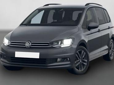 VW Touran 1.5TSI DSG Comfortline LED-Scheinwerfer SHZ 7-SITZER el. Heckklappe AHK SCHWENKBAR Navi Discover Media Digitales Cockpit ACC-Tempomat Climatronic PDC vorne+hinten Rückfahrkamera Alufelgen 17 Zoll Salvador Sunset  Tageszulassung
