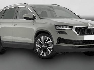 Skoda Karoq 1.5TSI DSG Selection TEIL-LEDER LOUNGE AHK Panoramadach NAVI COLUMBUS Alufelgen 18 Zoll Miran SHZ Kessy Sunset el. Heckklappe ACC-Tempomat PDC vorne+hinten Rückfahrkamera LED-Heckleuchten mit dyn. Blinklicht LED-Scheinwerfer  Tageszulassung