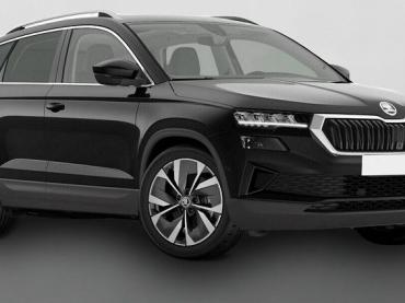 Skoda Karoq 1.5TSI DSG Selection TEIL-LEDER LOUNGE AHK Panoramadach NAVI COLUMBUS Alufelgen 18 Zoll Miran SHZ Kessy Sunset el. Heckklappe ACC-Tempomat PDC vorne+hinten Rückfahrkamera LED-Heckleuchten mit dyn. Blinklicht LED-Scheinwerfer  Tageszulassung