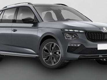 Skoda Kamiq 1.5TSI DSG Monte Carlo Panoramadach Smartlink MATRIX-LED-Scheinwerfer SHZ Tempomat Alufelgen 17 Zoll Rückfahrkamera Sunset PDC vorne+hinten Kessy el. Asp. anklappbar LED-Nebelscheinwerfer  Tageszulassung