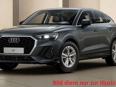 Audi Q3 Sportback S-TRONIC AHK Einparkhilfe Plus Smartphone Interface SHZ LED-Scheinwerfer Komfortschlüssel Alarm Alufelgen Tempomat el. Außenspiegel el. Gepäckraumklappe  Tageszulassung
