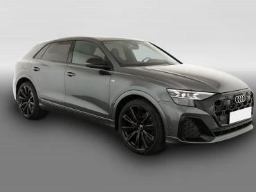 Audi Q8 50 TDI qu S-LINE, Standheizung, HuD, Luft, Pano, B&O, 23-Zoll, AHK, Leder, AreaView, Optik schwarz Tageszulassung
