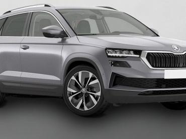 Skoda Karoq 1.5TSI DSG Selection TEIL-LEDER LOUNGE AHK Panoramadach NAVI COLUMBUS Alufelgen 18 Zoll Miran SHZ Kessy Sunset el. Heckklappe ACC-Tempomat PDC vorne+hinten Rückfahrkamera LED-Heckleuchten mit dyn. Blinklicht LED-Scheinwerfer  Tageszulassung