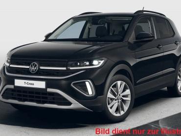 VW T-Cross 1.0TSI DSG life Climatronic Rückfahrkamera Radio Ready2Discover MATRIX-LED-SCHEINWERFER SHZ abgedunkelte Scheiben Alufelgen 17 Zoll PDC Asp. elektr. anklappbar Verkehrszeichenerkennung Ersatzrad  Tageszulassung