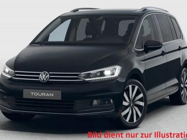 VW Touran 1.5TSI DSG Highline PANORAMADACH 7-Sitzer Navi Discover Media AHK Alufelgen 18 Zoll Marseille Parkassist 3.0 Rückfahrkamera Ergo-Activsitz Fahrerseite SHZ ACC-Tempomat Sunset  Tageszulassung