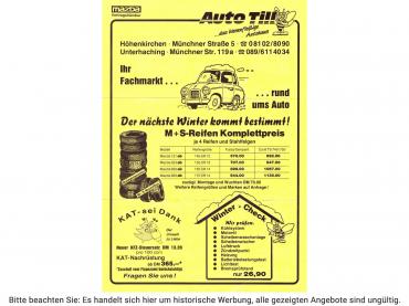 Historische Auto-Werbung Autochampion24